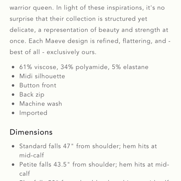 New with tags gorgeous Maeve dress from Anthropologie - Picture 6 of 7